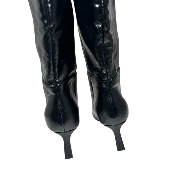 NEW Steve Madden Women Newlyn Knee High Kitten Heeled Boot Size 7. 5 Black - Picture 4 of 8